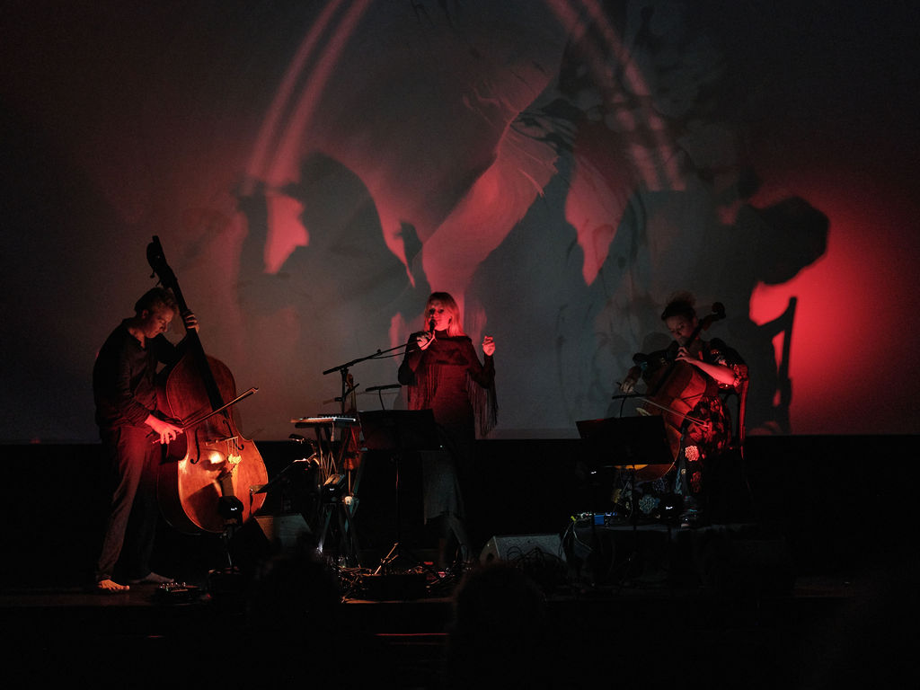 Musikere på scenen under EKKO PARK i Park Bio